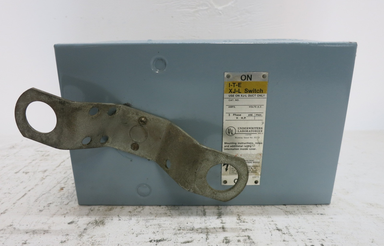 ITE XLVB321 30A 240V XJ-L Switch Fusible Bus Plug 30 Amp 240 VAC 3PH XLVB-321 (DW8028-1)