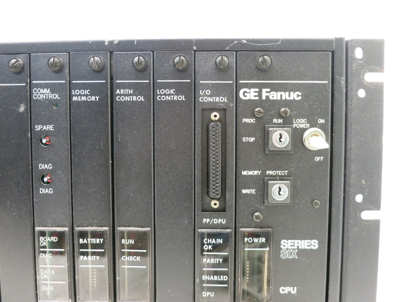 GE Fanuc Series Six Programmable Controller PLC Rack CPU I/O Modules Series 6 (DW8027-1)