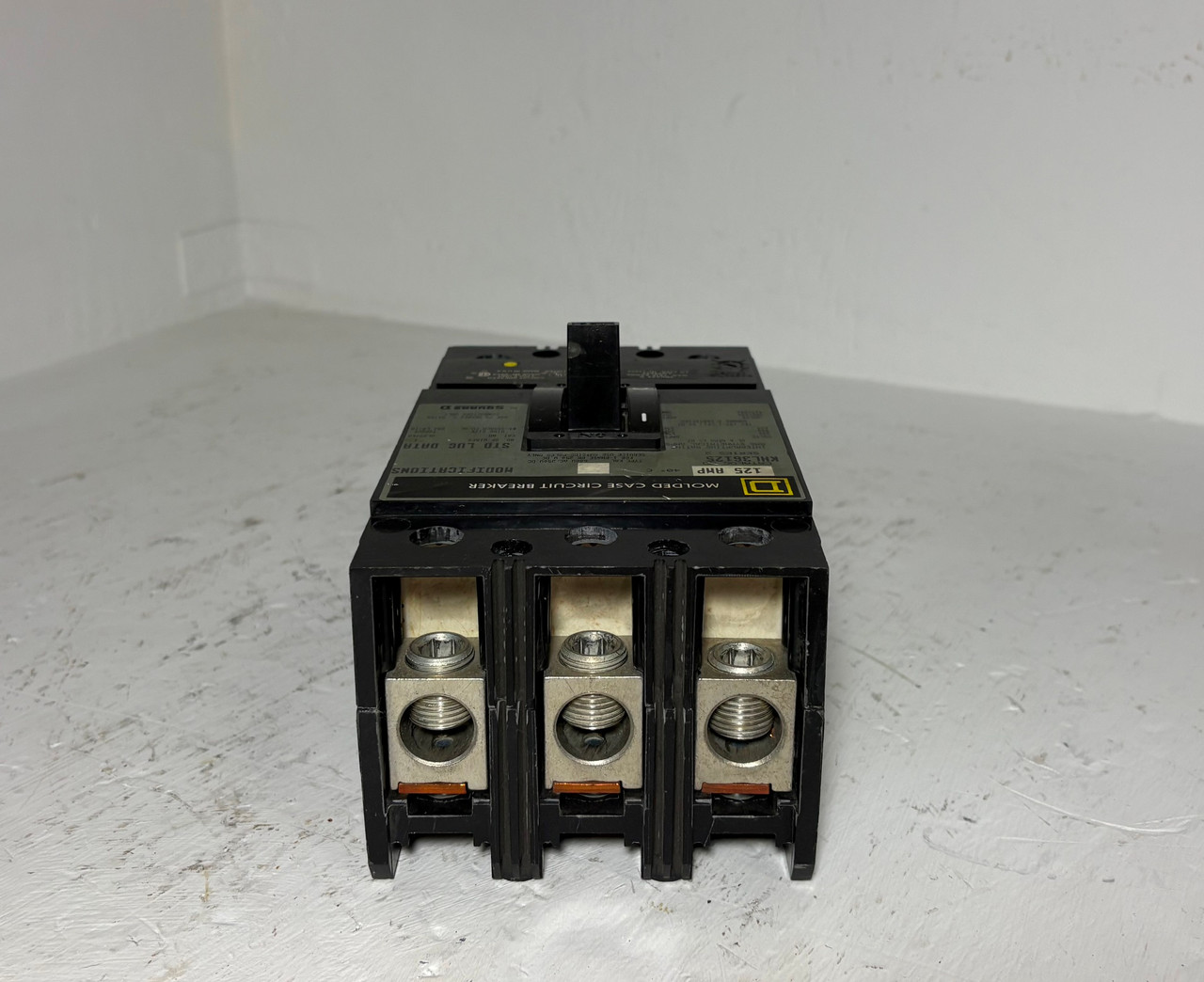 Square D KHL36125 125A Circuit Breaker 480/600V Type KAL 3 Pole 125 Amp KHL (EM5859-1)