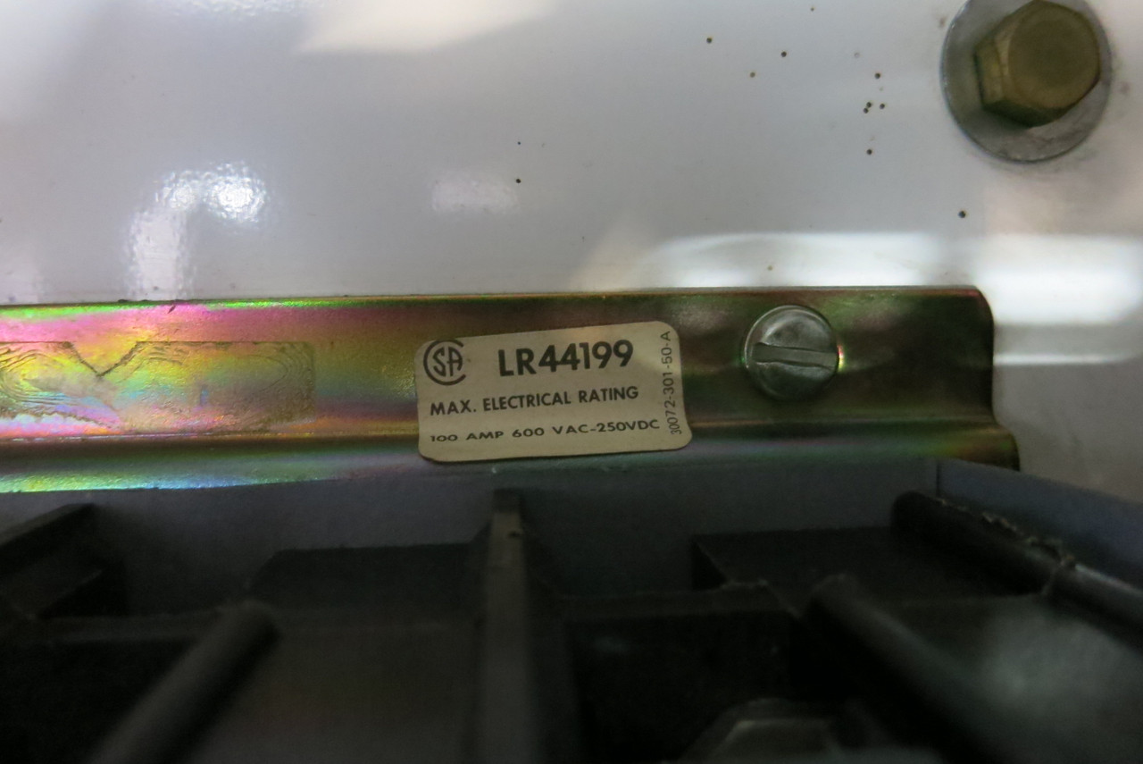 Square D 100A 600V Fusible Disconnect Switch 4X LR4199 Stahlin Enclosure C2412 (BJ1095-1)