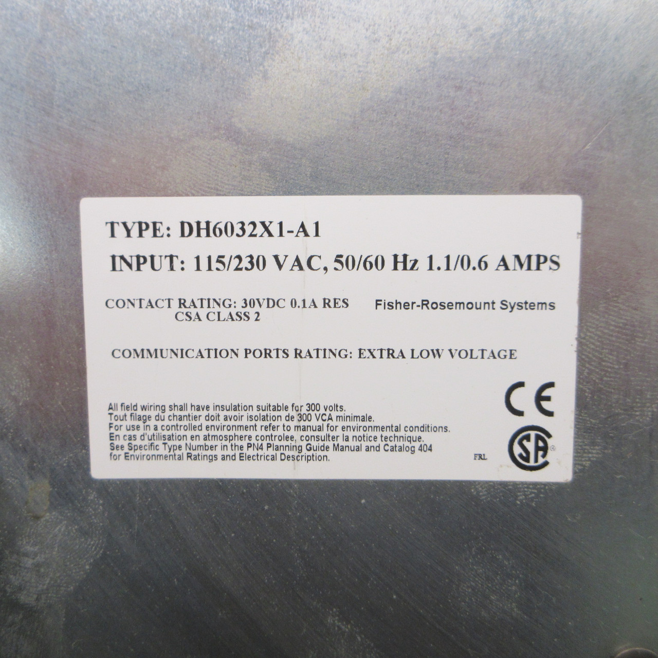 Fisher Rosemount Systems DH6032X1-A1 14B2973X112 Highway Data Link 115/230VAC (AH1093-1)