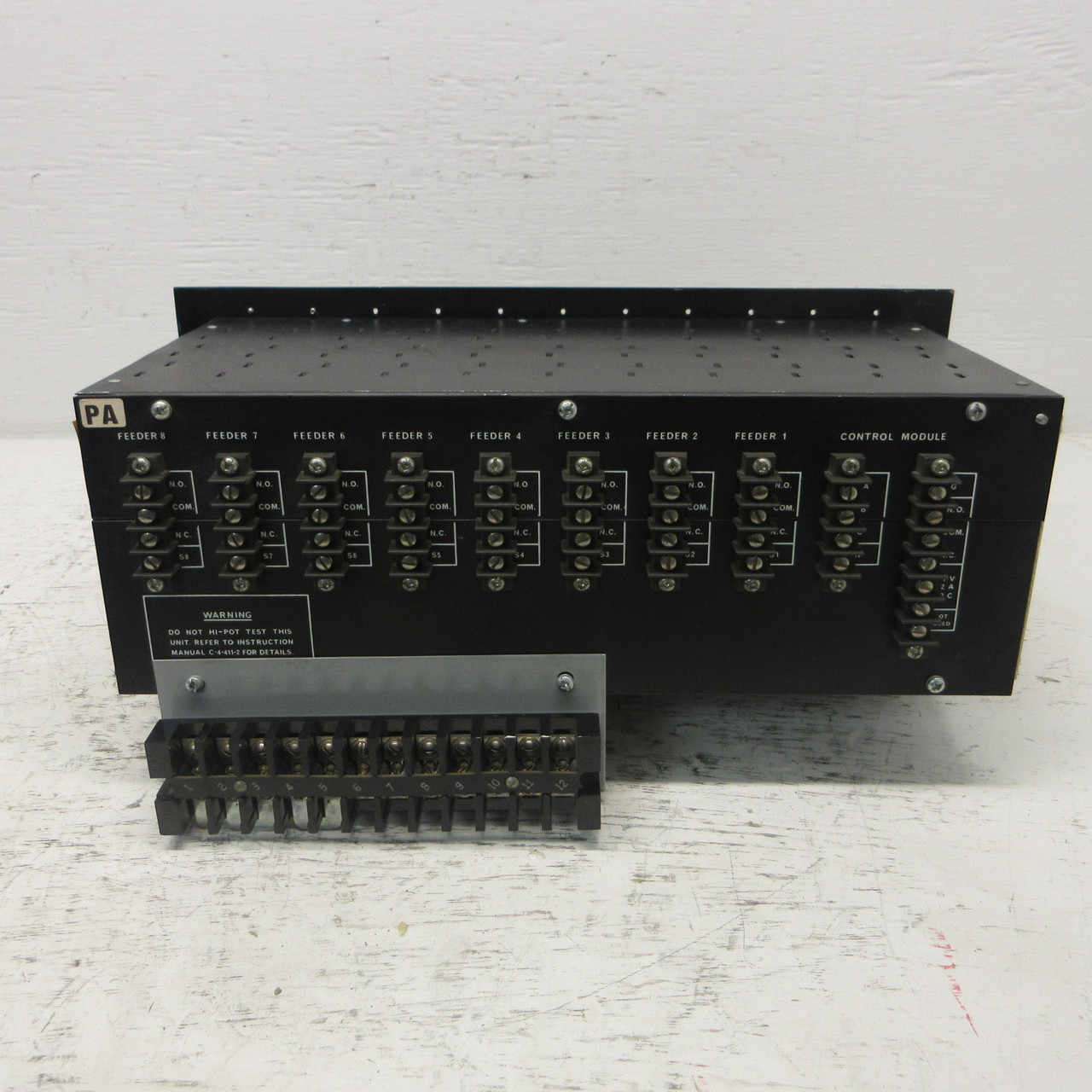 Schneider Electric DSP-MF PLC Rack  DSP-MKII Federal Pioneer DSPMF w/ 2 Fillers (AH1090-1)