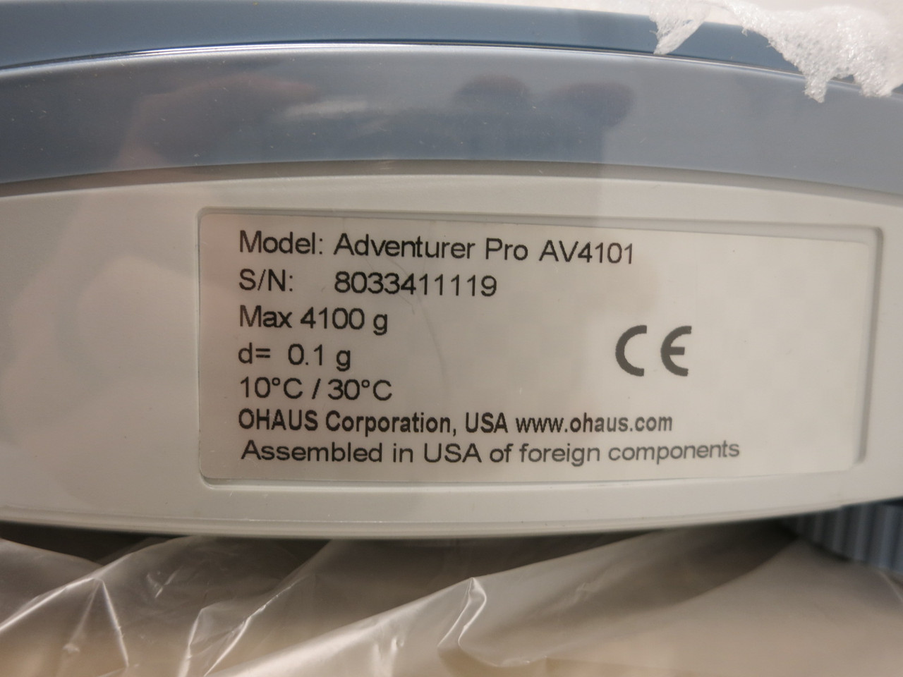 NEW Ohaus Adventurer Pro AV4101 Balance Precision Scale 4100g (DW8038-1)