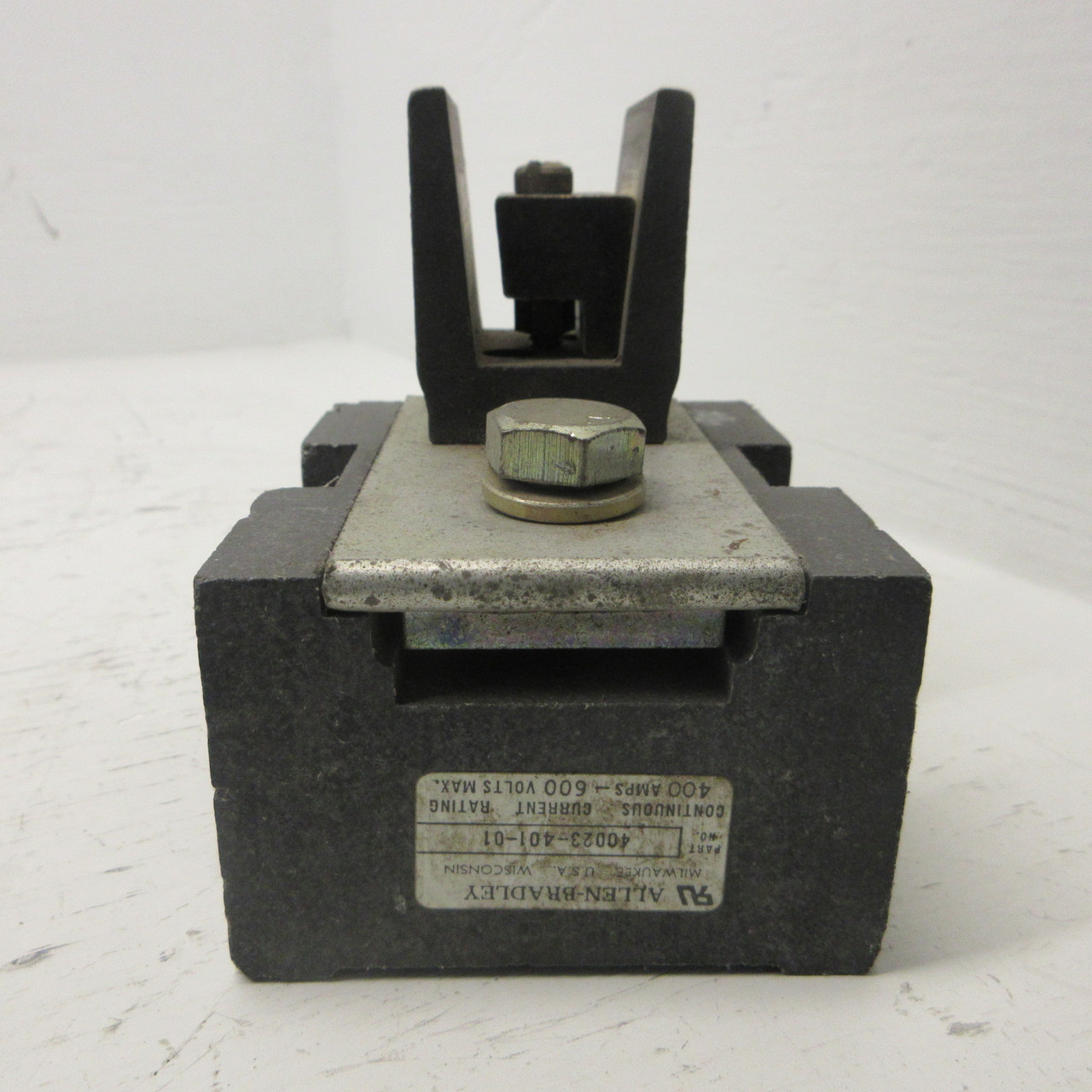 Allen Bradley 40023-401-01 Fuse Holder Block 600V 400A Mountable 600VAC 400 Amp (AH1103-1)