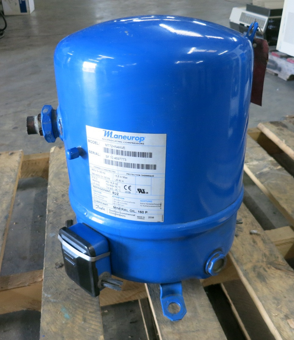 Danfoss MT72HN4AVE Maneurop Reciprocating Compressor 460V PS 18.4 bar MT72 (DW8036-1)