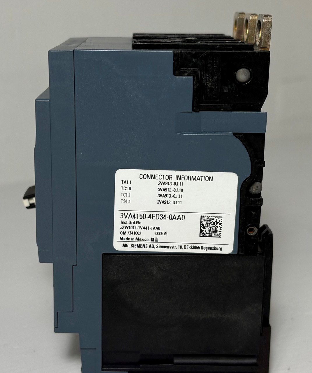 NEW Siemens 3VA4 125A Circuit Breaker w/ 50 Amp Trip 3VA4150-4ED34-0AA0 125S NIB (EM5871-1)