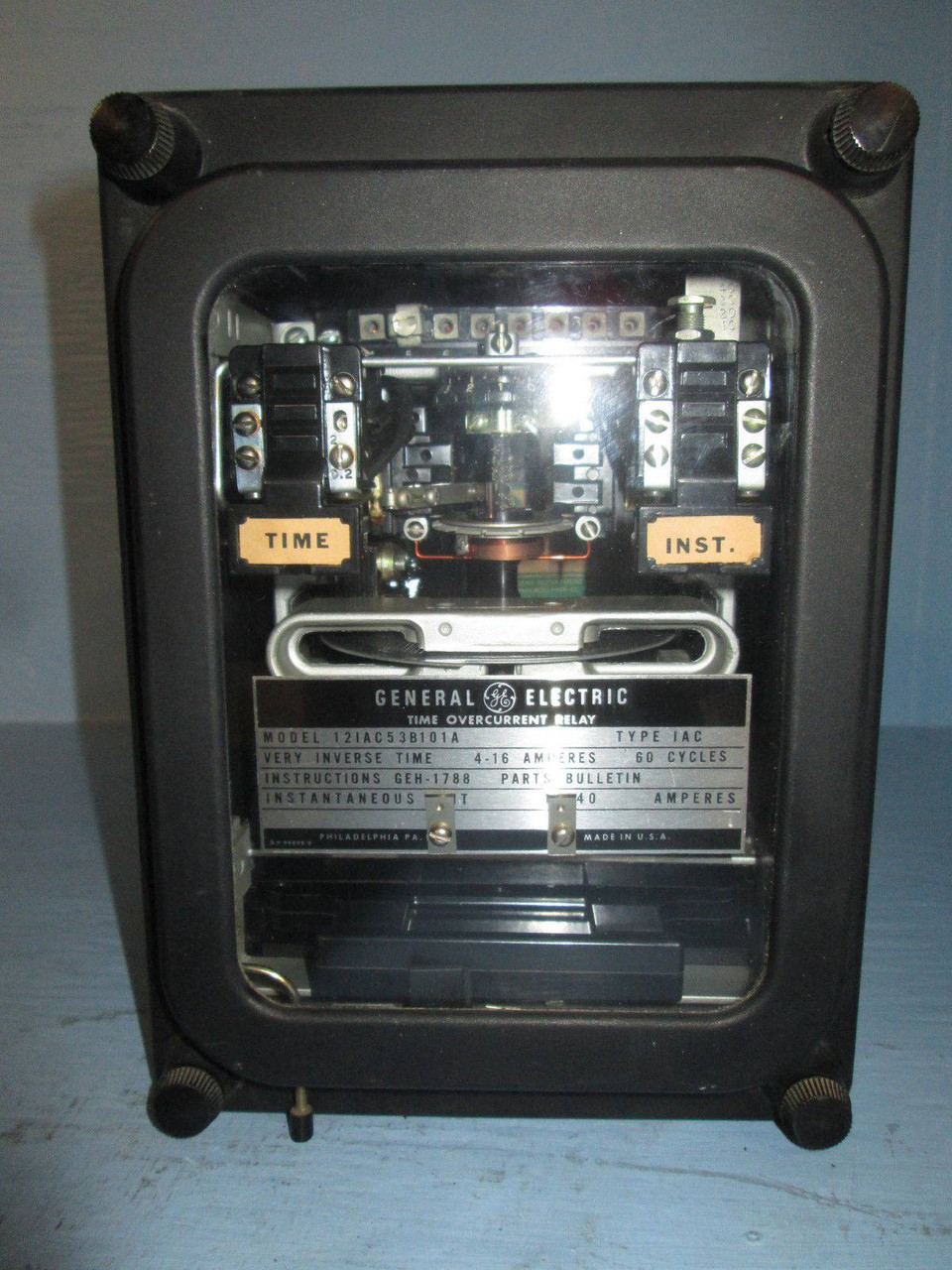 GE 12IAC53B101A Time Overcurrent Relay Very Inverse Type IAC 60Hz 4-16A (EBI2027-24)