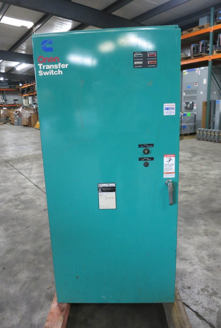 Onan OT-300-13186J 300A 208V Transfer Switch 300 Amp 208 VAC 3PH ATS 306-3491-03 (DW8042-1)