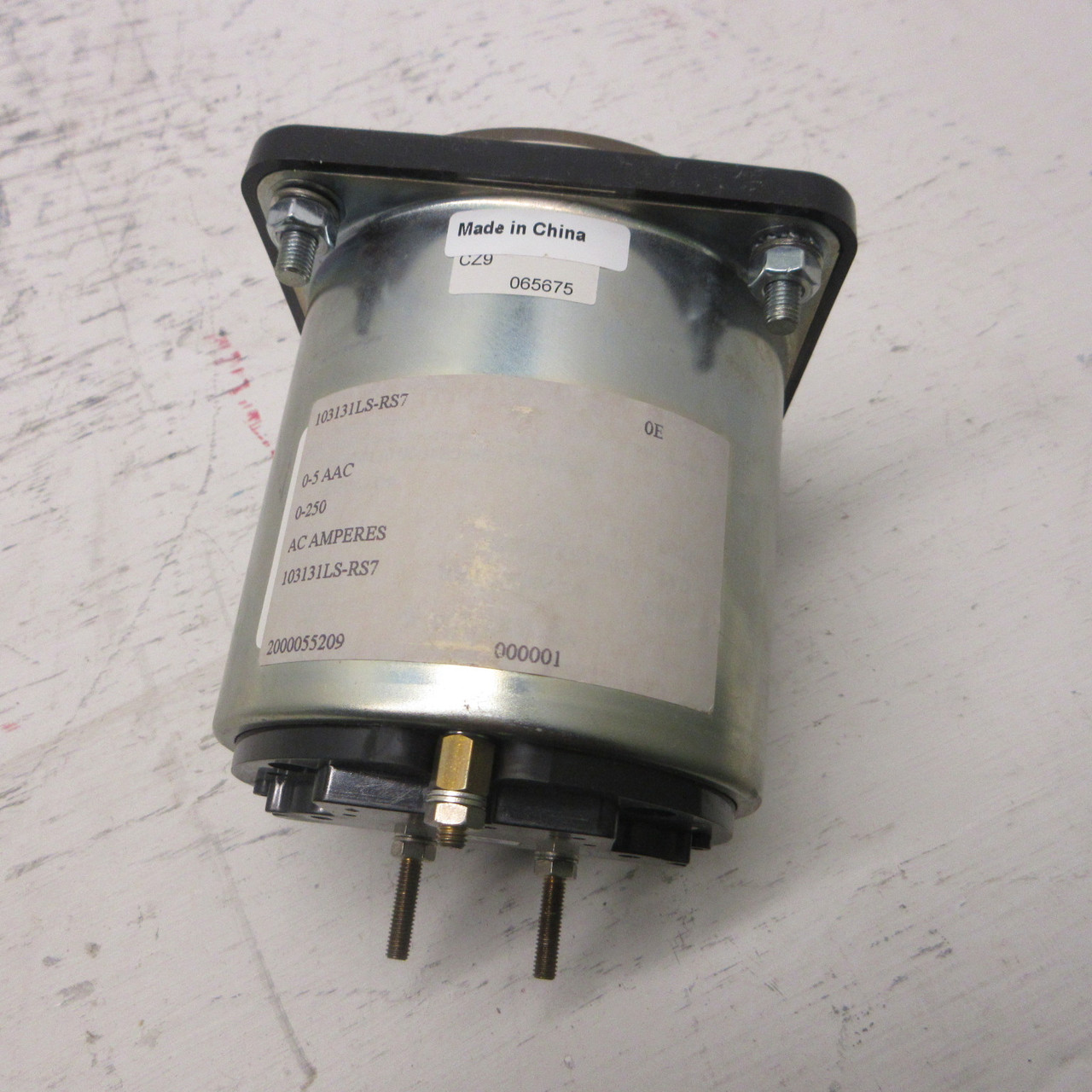 Yokogawa 103131LS-RS7 Panel Meter 0-5 AAC 0-250 AC Amperes Metal Case AB40 0E (AH1113-1)