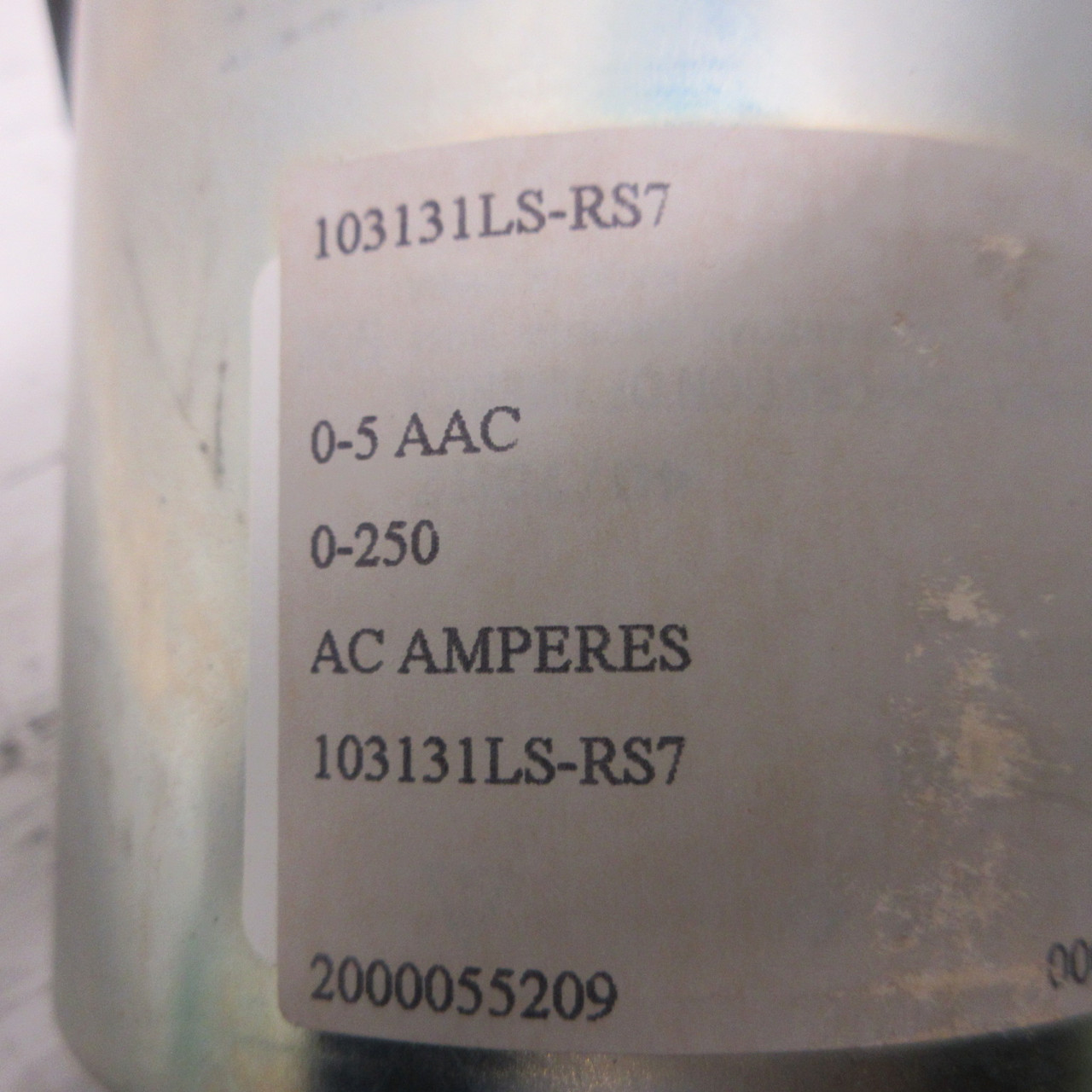 Yokogawa 103131LS-RS7 Panel Meter 0-5 AAC 0-250 AC Amperes Metal Case AB40 0E (AH1113-1)