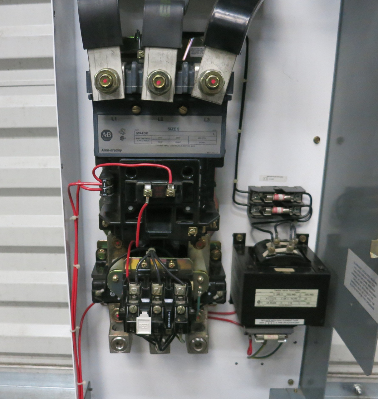 Allen Bradley 2100 Centerline Size 5 Starter 400A Fusible 52" MCC Bucket 400 AMP (BJ1098-1)