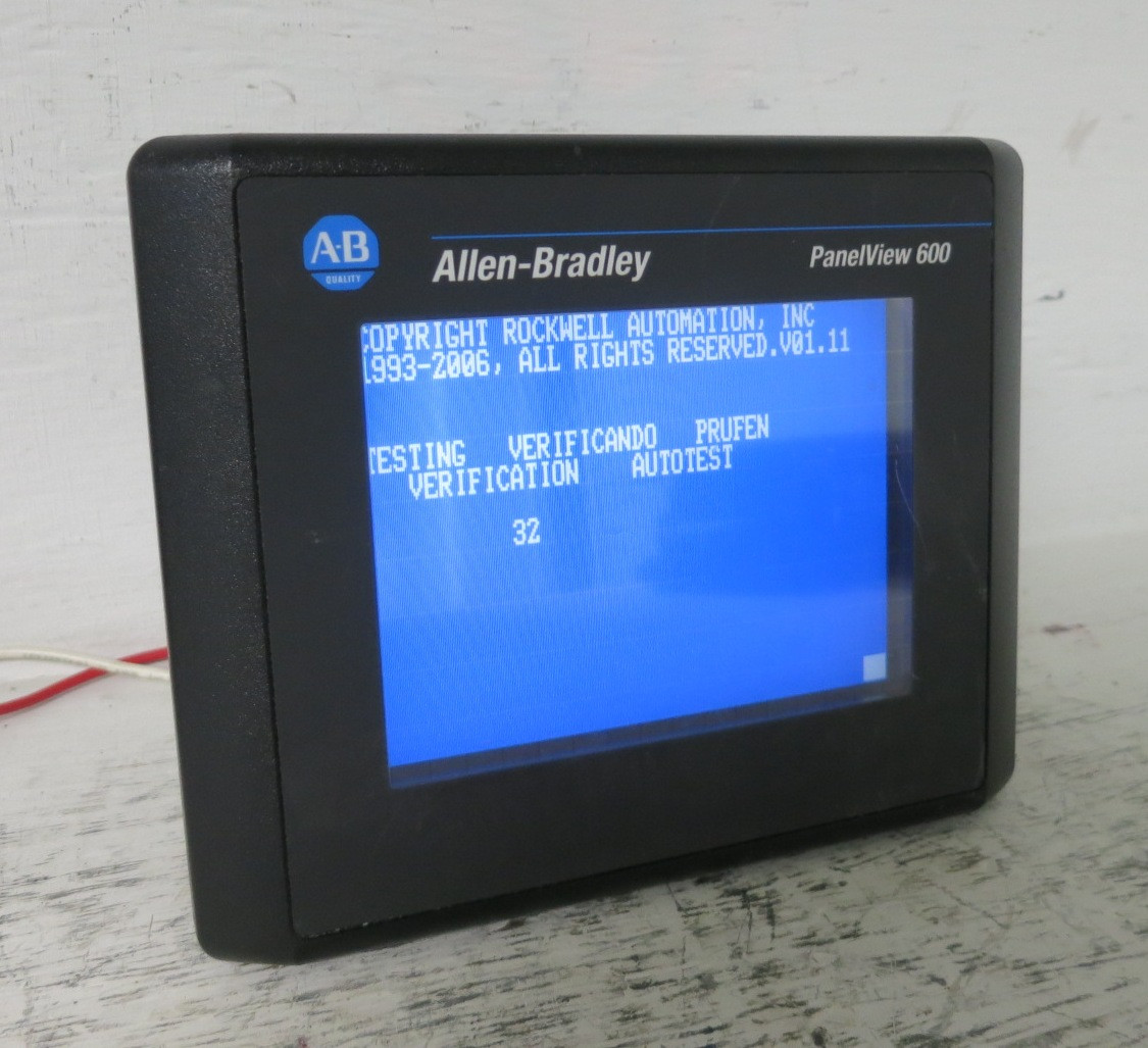 Allen Bradley 2711-T6C8L1 Ser B FRN 4.48 PanelView 600 Terminal Screen Touch HMI (DW8048-1)