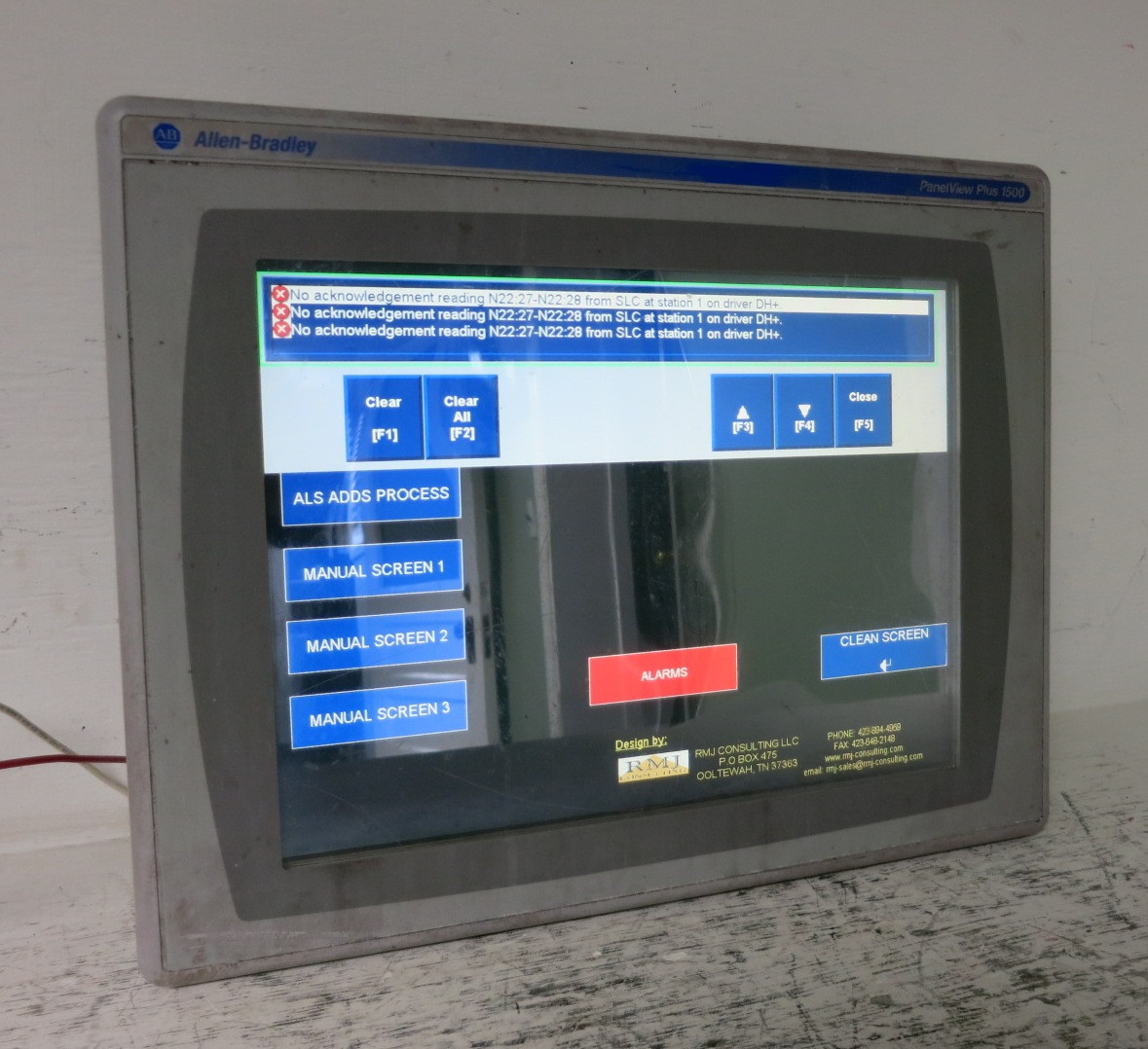 Image of Allen Bradley 2711P-T15C6D2 Ser A PanelView Plus 1500 Touch HMI 2711P-RN6 RDT15C