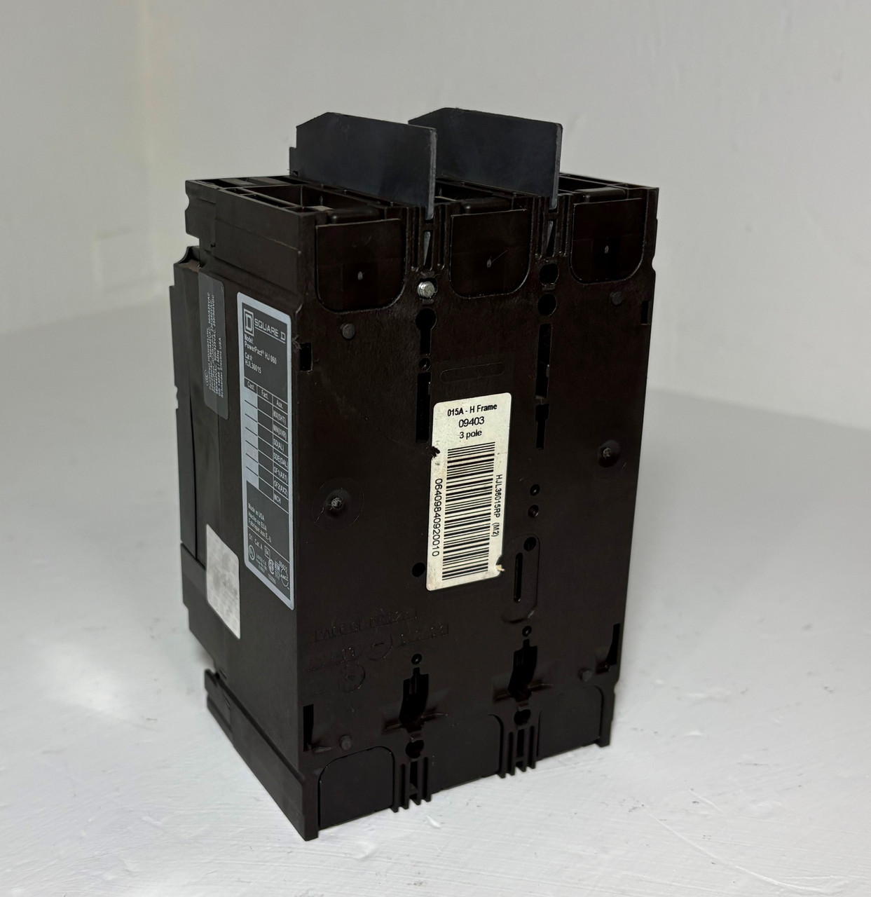 Square D HJL36015 15A PowerPact Circuit Breaker HJ 060 600V 3 Pole HJ060 15 Amp (EM5882-1)
