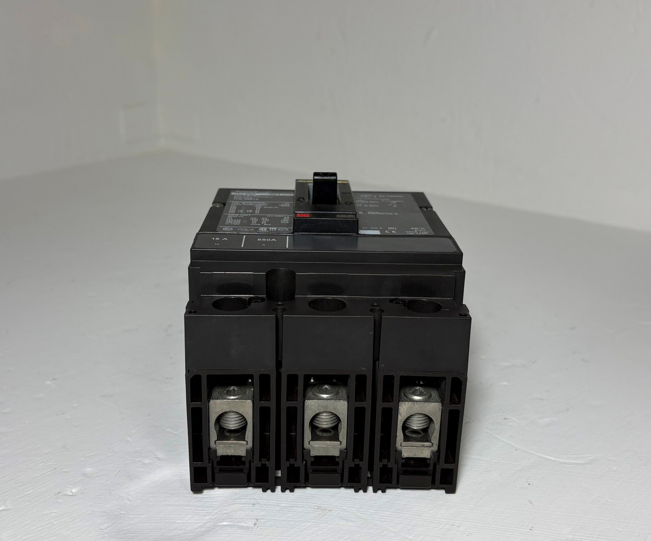 Square D HJL36015 15A PowerPact Circuit Breaker HJ 060 600V 3 Pole HJ060 15 Amp (EM5882-1)