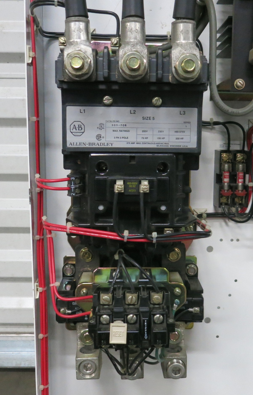 Allen Bradley 2100 Centerline 400 Amp Fusible Size 5 Starter 64" MCC Bucket 400A (BJ1103-1)