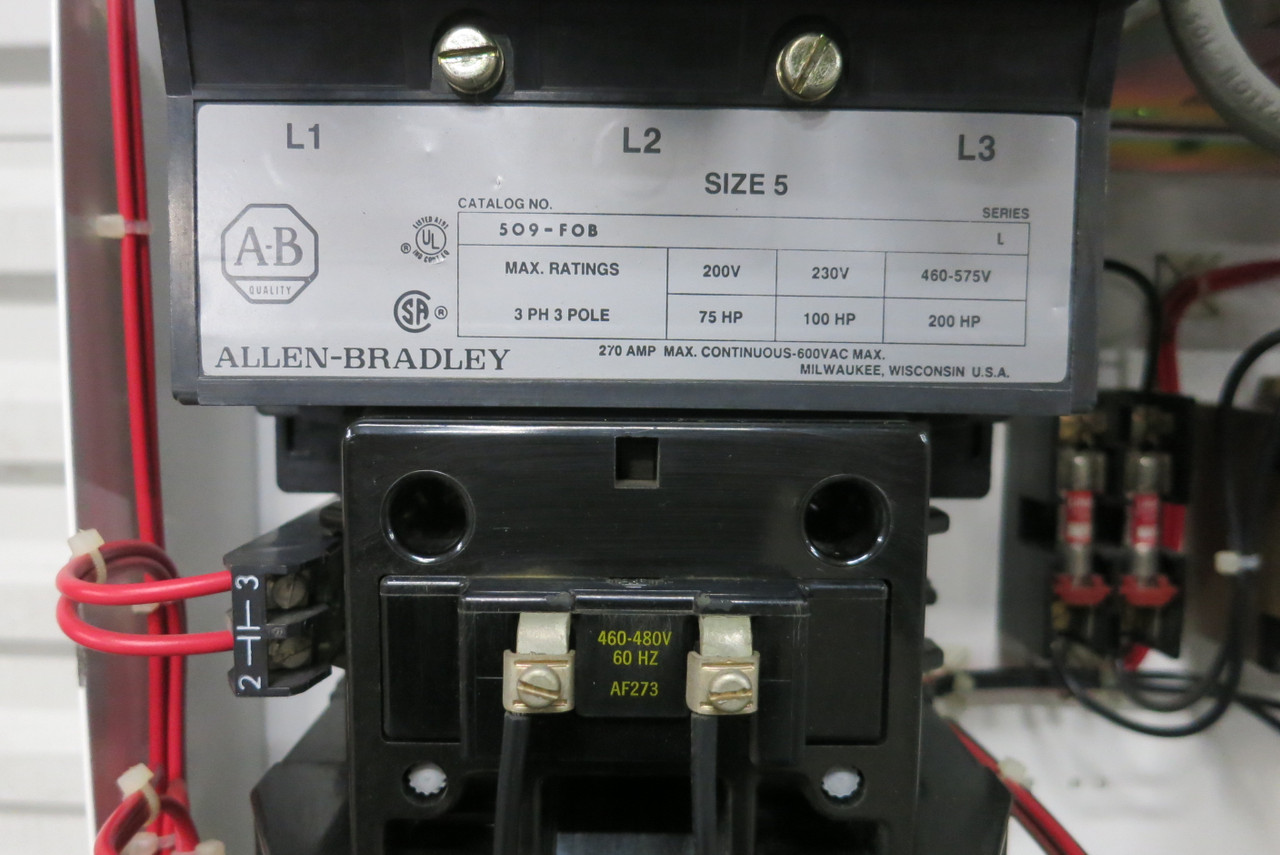 Allen Bradley 2100 Centerline 400 Amp Fusible Size 5 Starter 64" MCC Bucket 400A (BJ1103-1)
