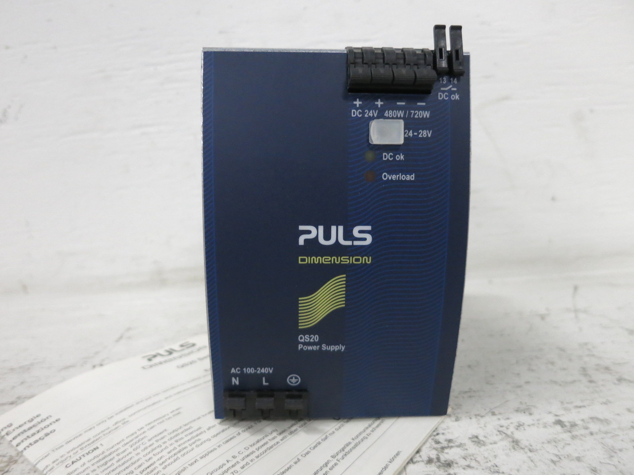 NEW Puls QS20.241 Dimension Power Supply QS20 120/240 VAC - 24 VDC PS QS-20-241 (DW8070-1)