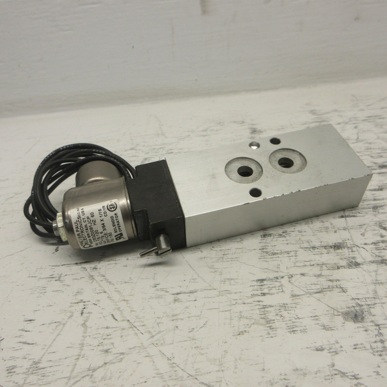 Peter Paul O53Z0091JCP Solenoid Operator 120VAC 150PSI 6W w/ Bray 60025070900533 (AH1117-1)