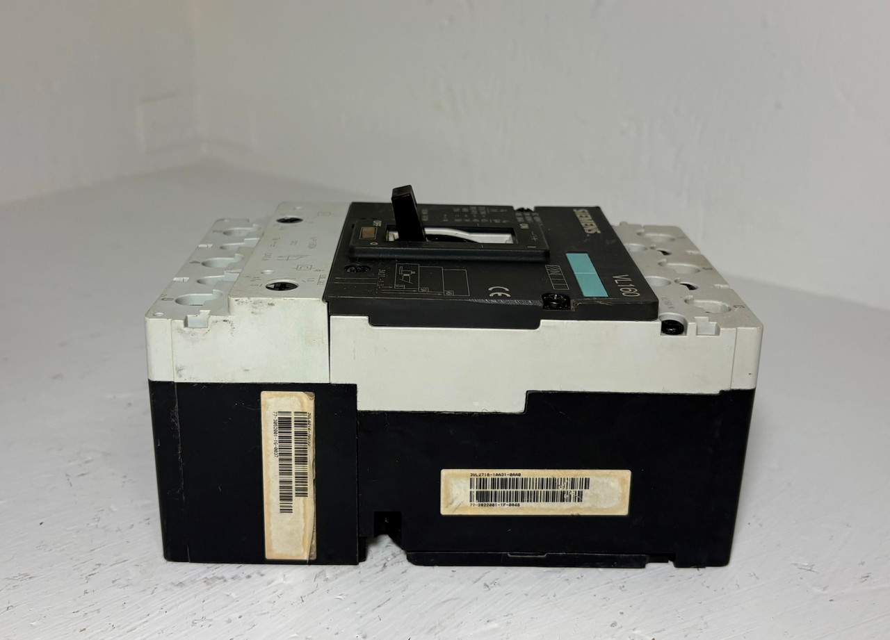 Siemens VL160 160A Circuit Breaker 3VL2716-1AA31-0AA0 480/600V 3 Pole 160 Amp (EM5896-1)