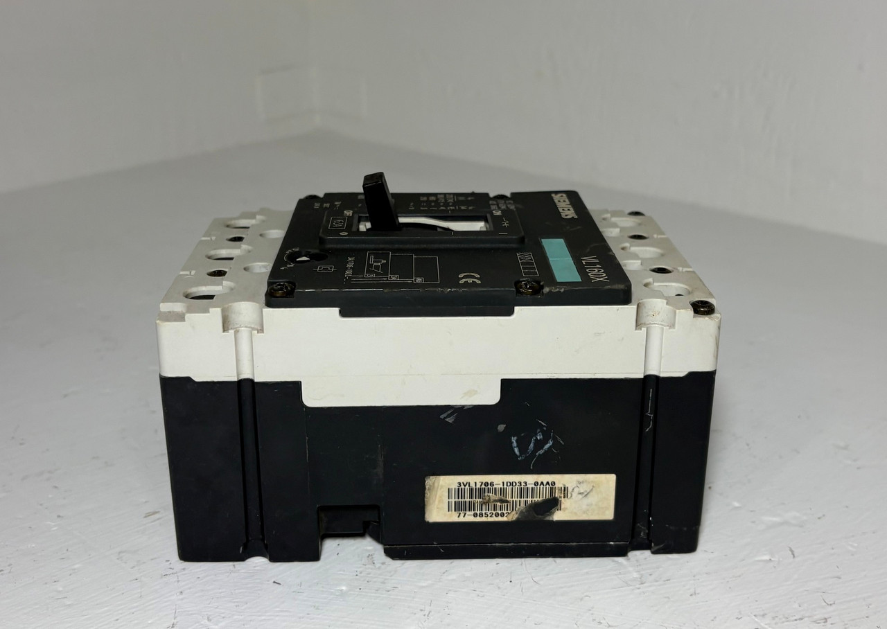 Siemens VL160X 63A Circuit Breaker 3VL1706-1DD33-0AA0 480/600V 3 Pole 63 Amp (EM5895-1)