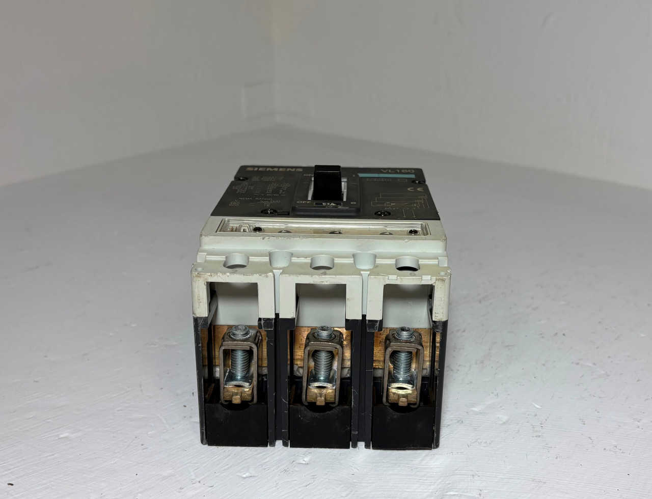 Siemens VL160 63A Circuit Breaker 3VL2716-2AA31-0AA0 480/600V 3 Pole 63 Amp (EM5897-1)