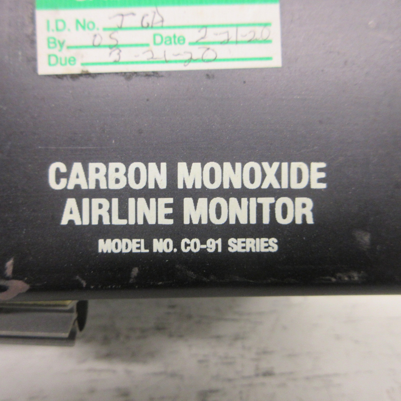 Air Systems International Model No. C0-91 Series Carbon Monoxide Airline Monitor (AH1129-1)