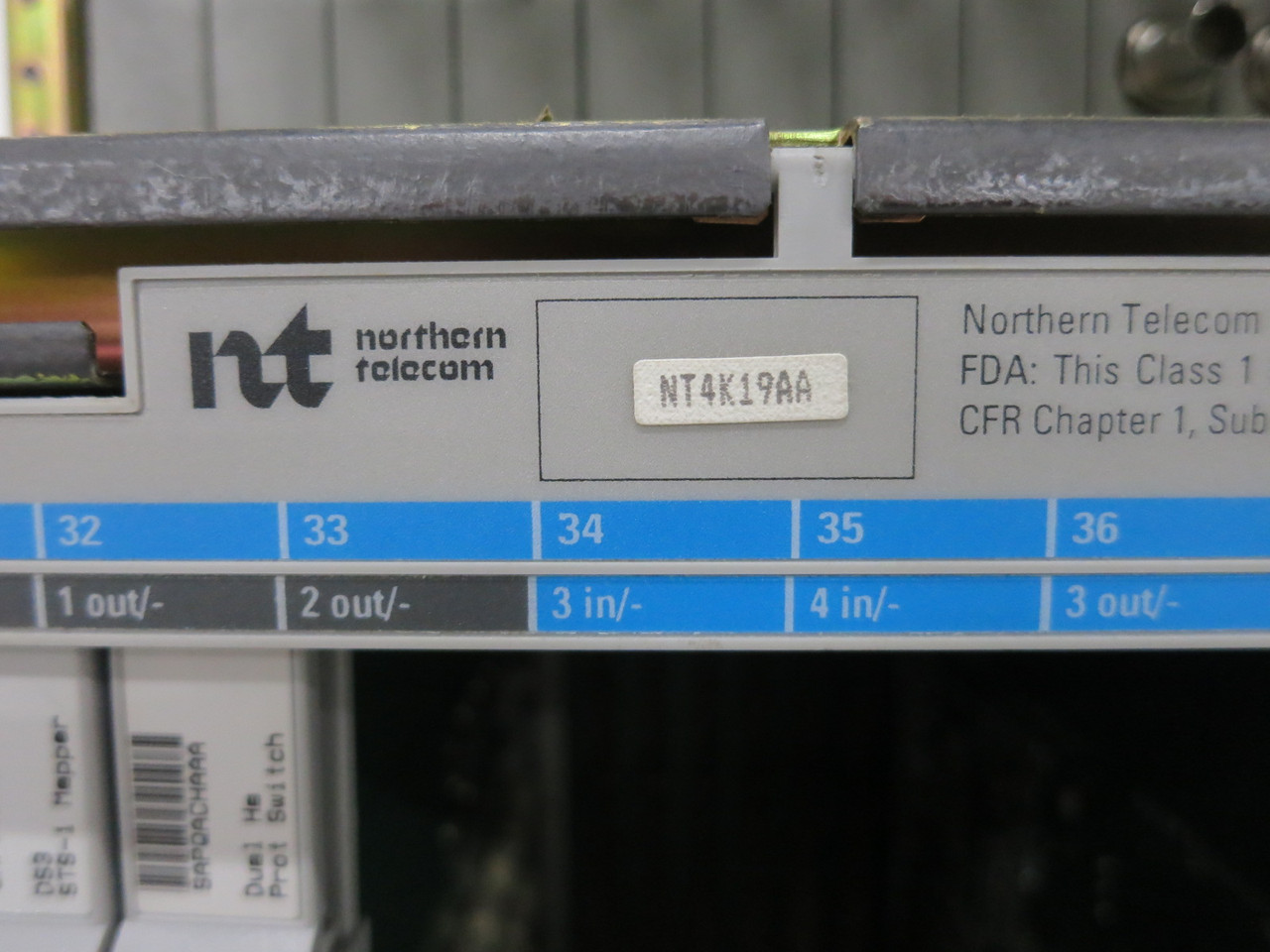 Nortel S/DMS Transport Node NT4K19AA Communication Network Bandwidth Manager (DW8090-1)