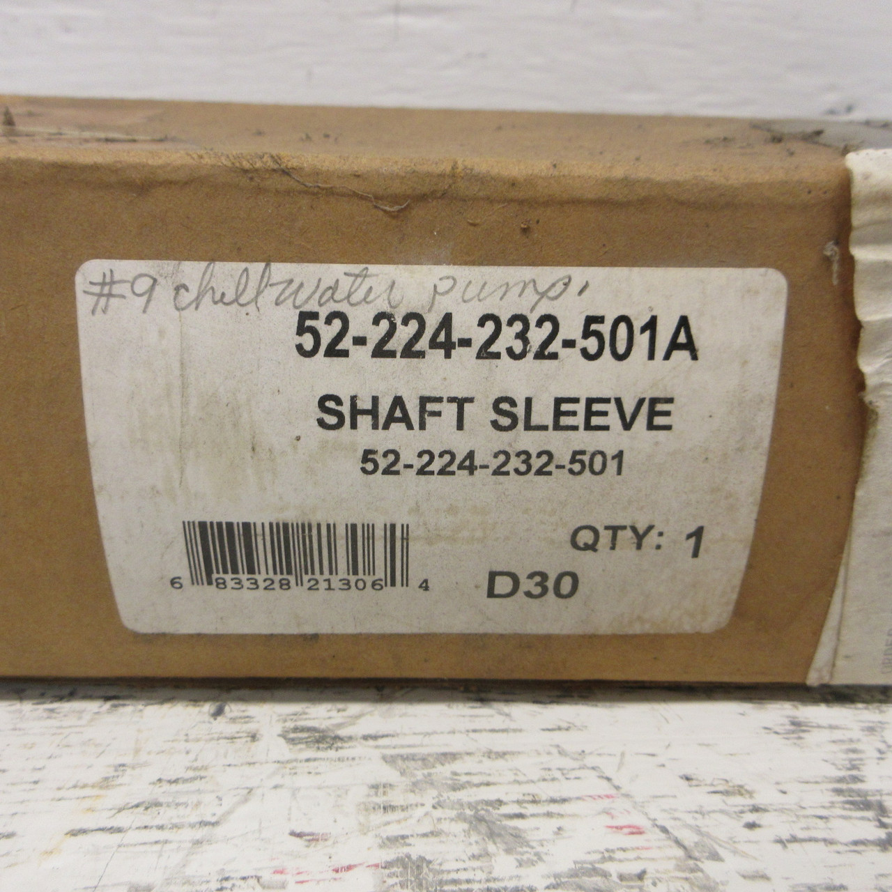 NEW ITT 52-224-232-501A Goulds Bronze Pump Shaft Sleeve w Pin 52-224-232-501 NIB (AH1135-1)