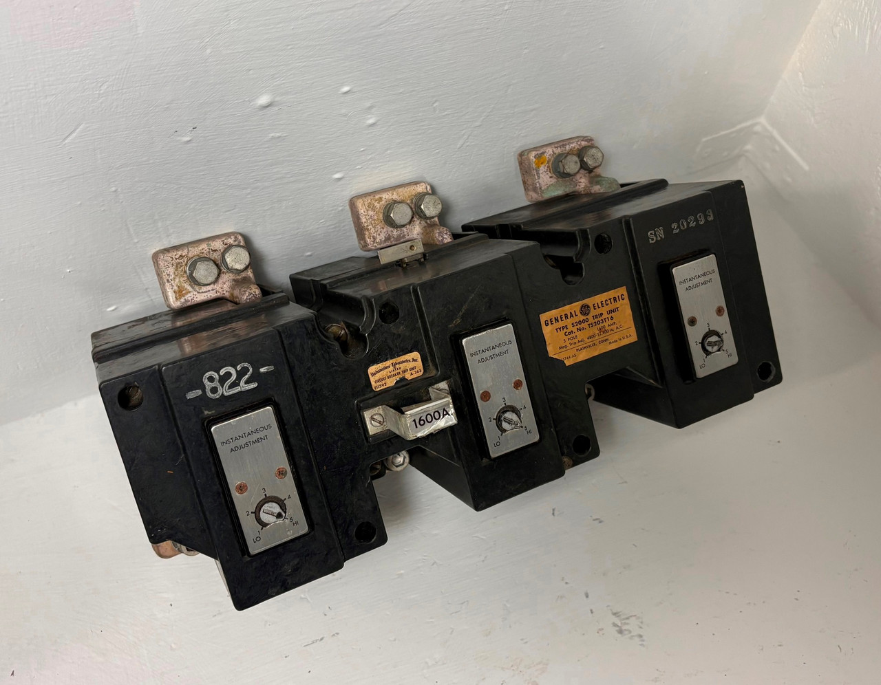 GE TS203T16 1600A Trip Unit Type S2000 3 Pole 1600 Amp General Electric (EM5904-1)