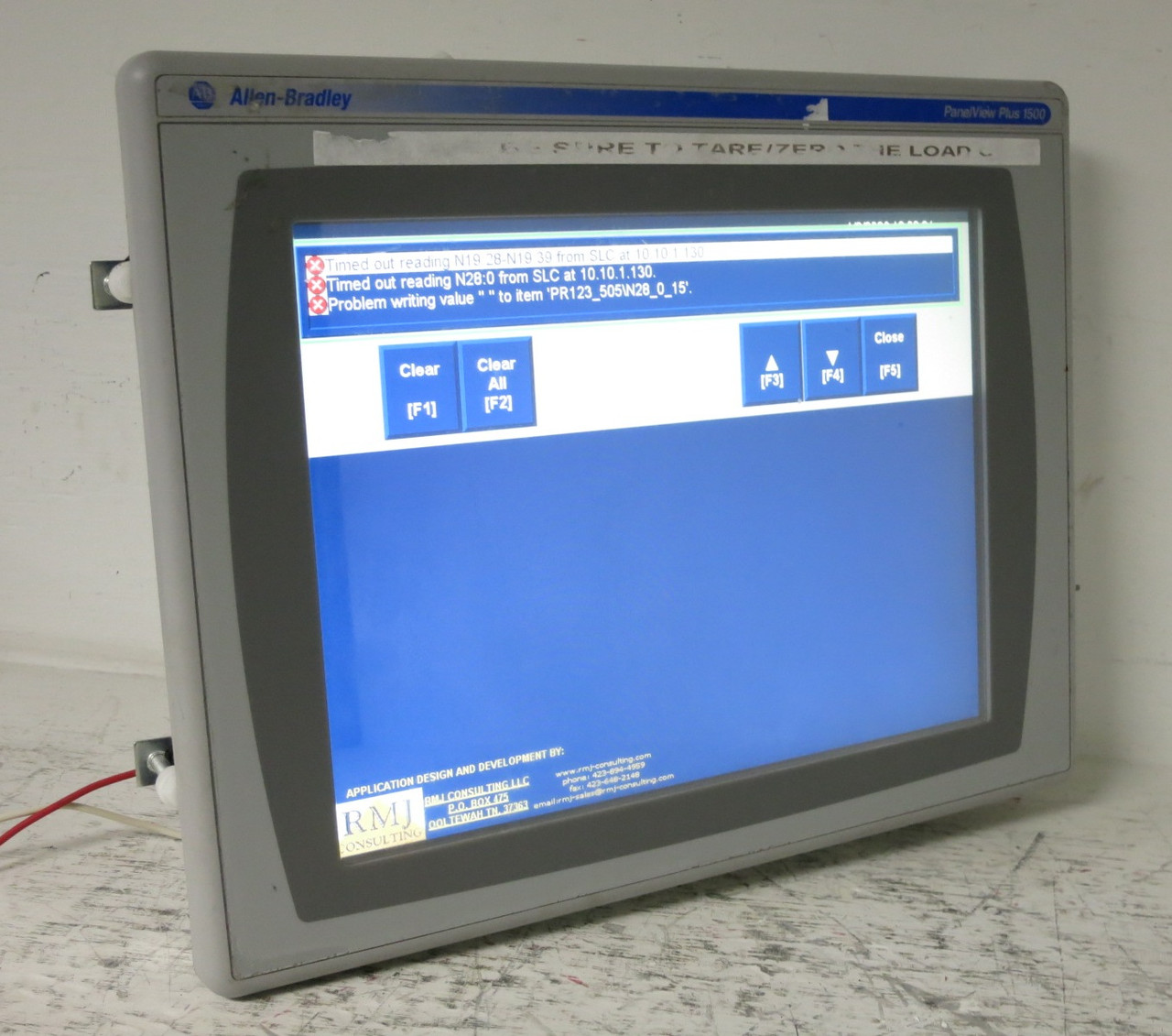 Allen Bradley 2711P-T15C4D2 PanelView Plus 1500 Terminal PLC RDT15C Touch HMI (DW8099-1)