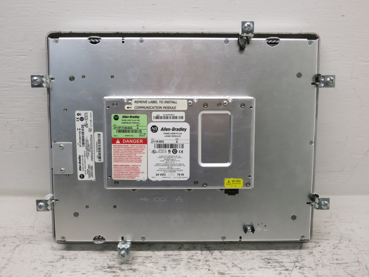 Allen Bradley 2711P-T15C4D2 PanelView Plus 1500 Terminal PLC RDT15C Touch HMI (DW8099-1)
