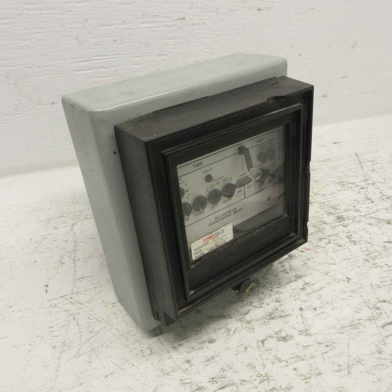 Basler Electric BE1-50/51B-105 Overcurrent Relay Solid State Protective CHIPPED (AH1141-1)