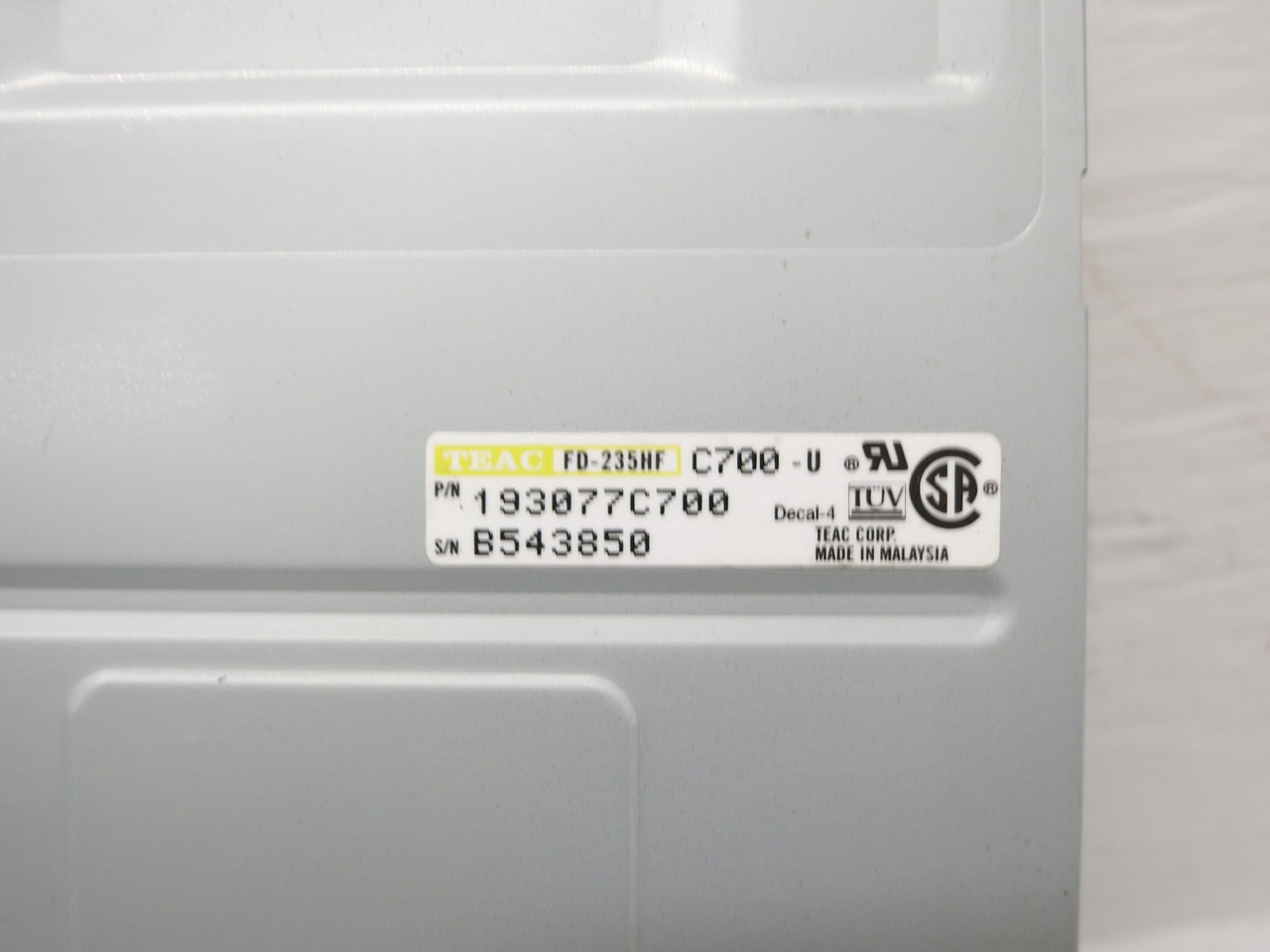 TEAC FD-235HS External Micro Floppy Disc Drive Fd-235HF AX-HDD-6596 19308122-13 (DW8104-1)
