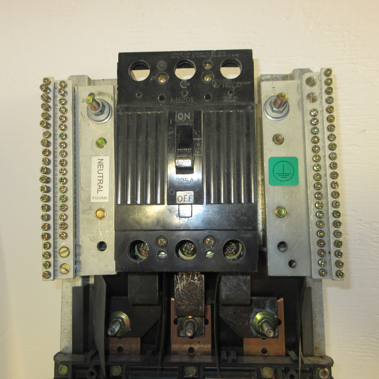 GE AQL3422ATX AXB4M9 225A 208Y/120V Series II Panelboard Interior 3PH 4W 225 Amp (AH1151-3)