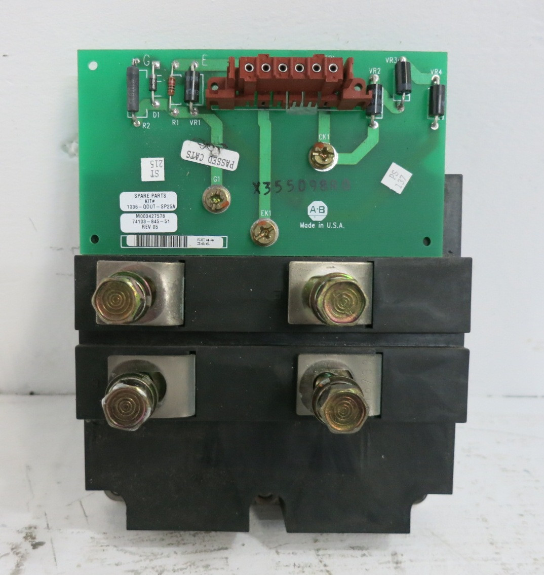 Allen Bradley 1336-QOUT-SP25A Transistor Assembly Power Block Gate Interface (DW8107-2)