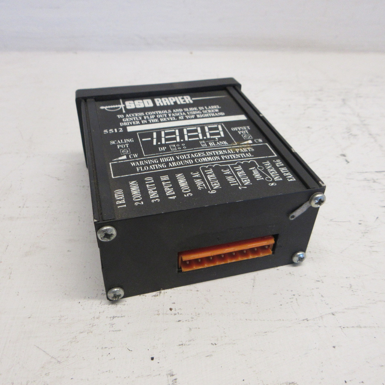 SSD Rapier 5512 Digital Panel Meter Eurotherm Drives USA94-27 110/220VAC 100mA (AH1153-1)