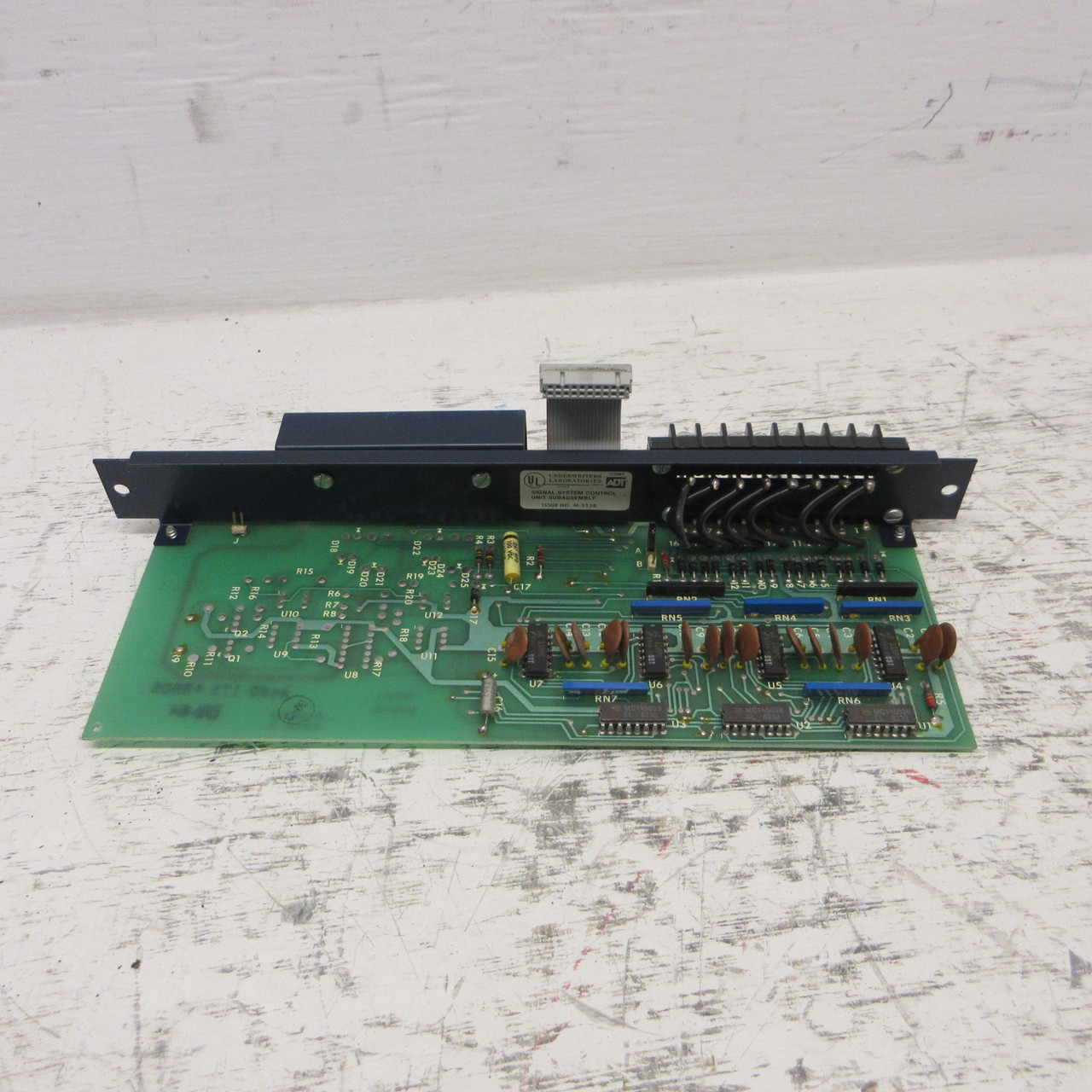 ADT 4520-173 Signal System Control Unit Subassembly Fire Alarm Module PLC Card (AH1162-1)