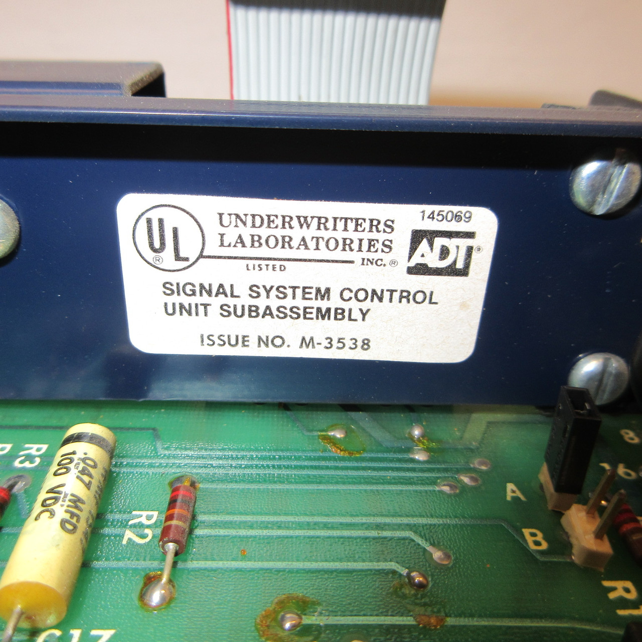 ADT 4520-173 Signal System Control Unit Subassembly Fire Alarm Module PLC Card (AH1162-1)