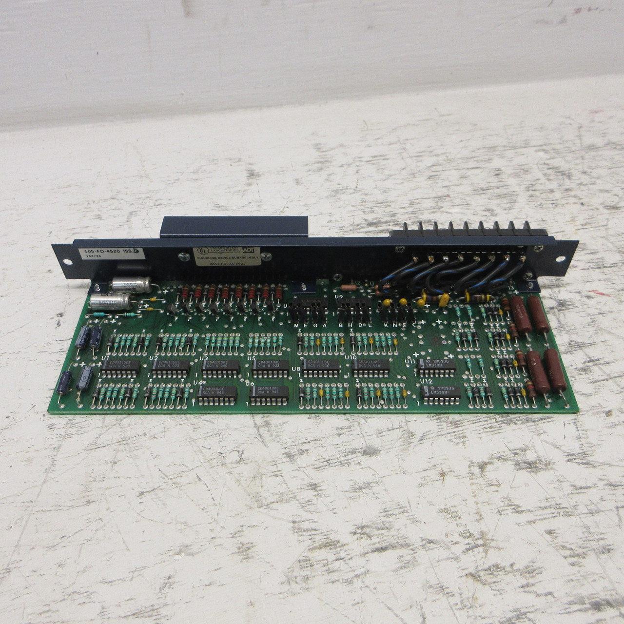 ADT 4520-330 Signal Device Subassembly 105-FD-4520 ISS. 5 Fire Alarm Module PLC (AH1157-2)