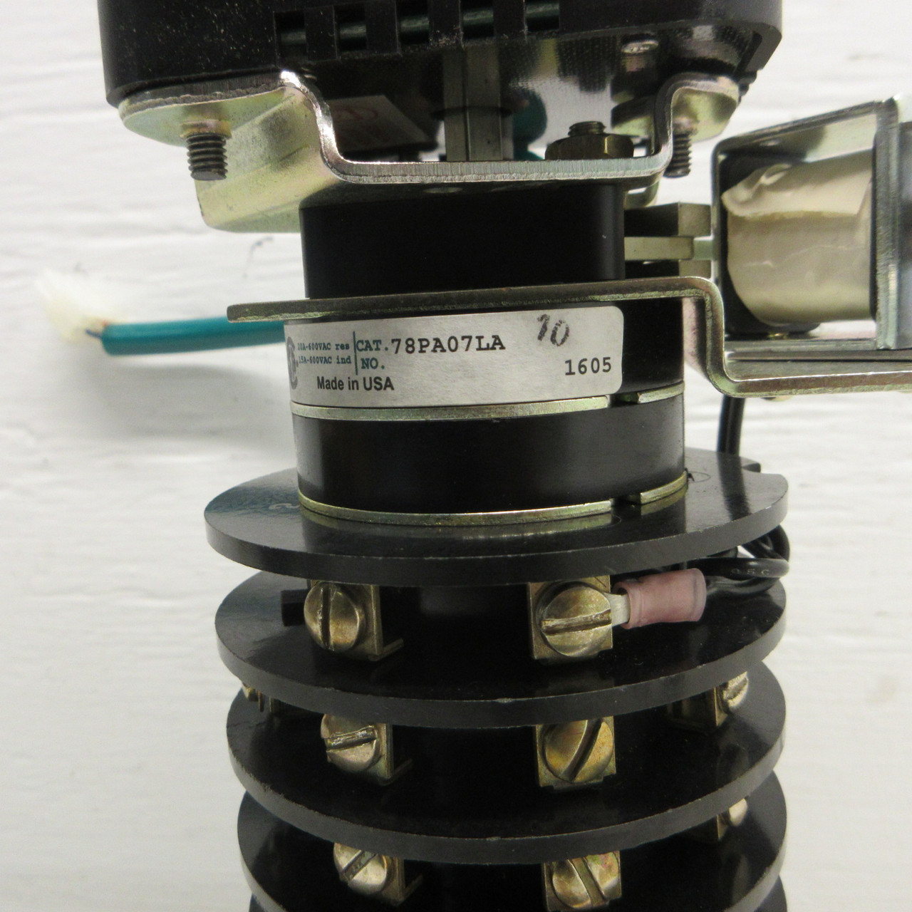 Electroswitch 78PA07LA Series 24 LOR Rotary Switch Lock Out Relay 600VAC 125VDC (AH1173-1)