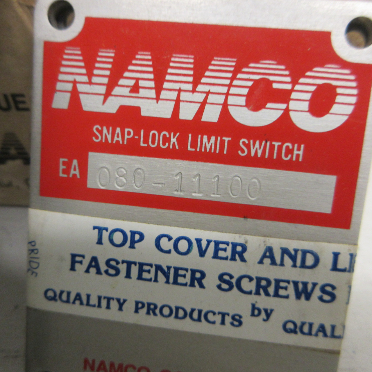 NEW Namco EA080-11100 Snap-Lock Limit Switch 20 Amp 125VAC EA08011100 NAMCO NIB (AH1172-1)