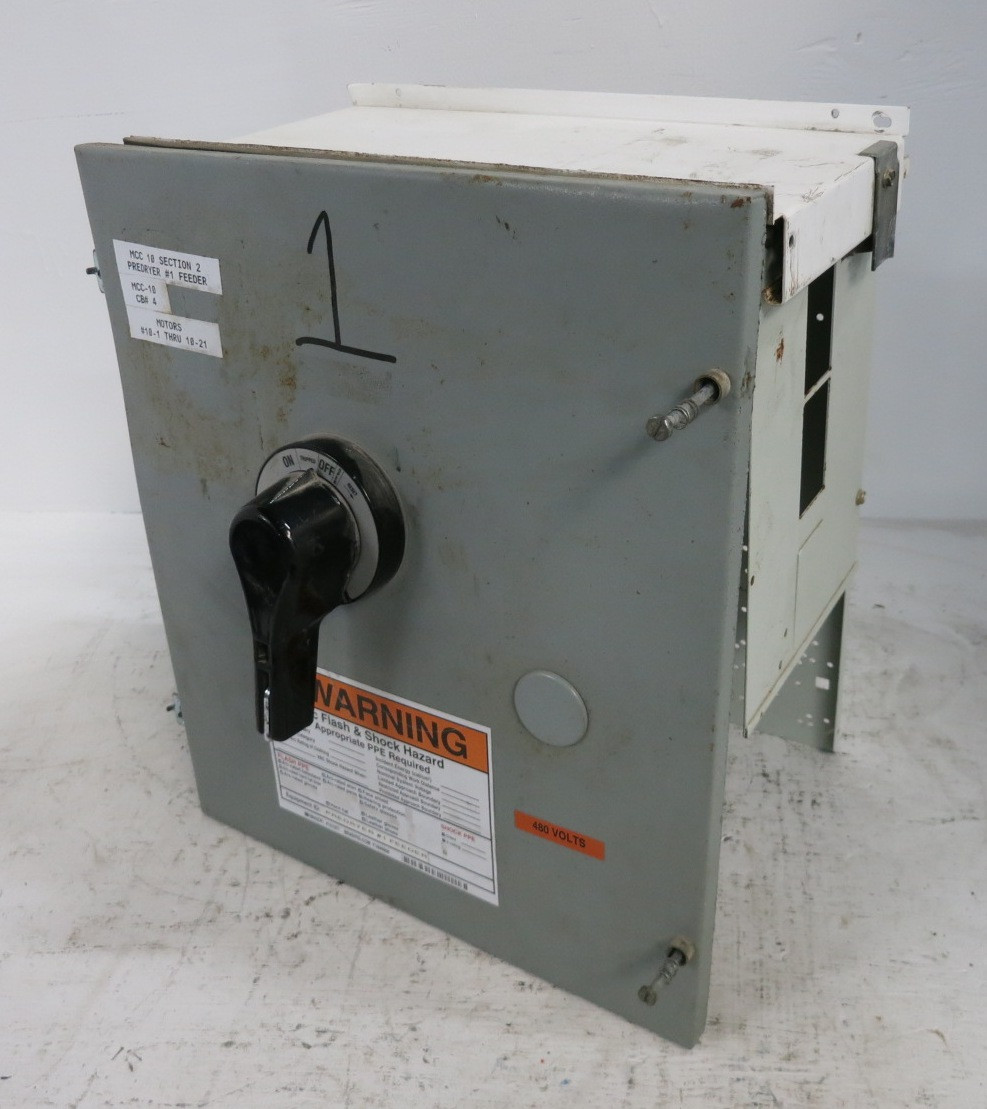 Cutler Hammer 2100 250A Breaker 18" MCC Feeder Bucket 250 Amp HMCP Motor Control (DW8128-3)