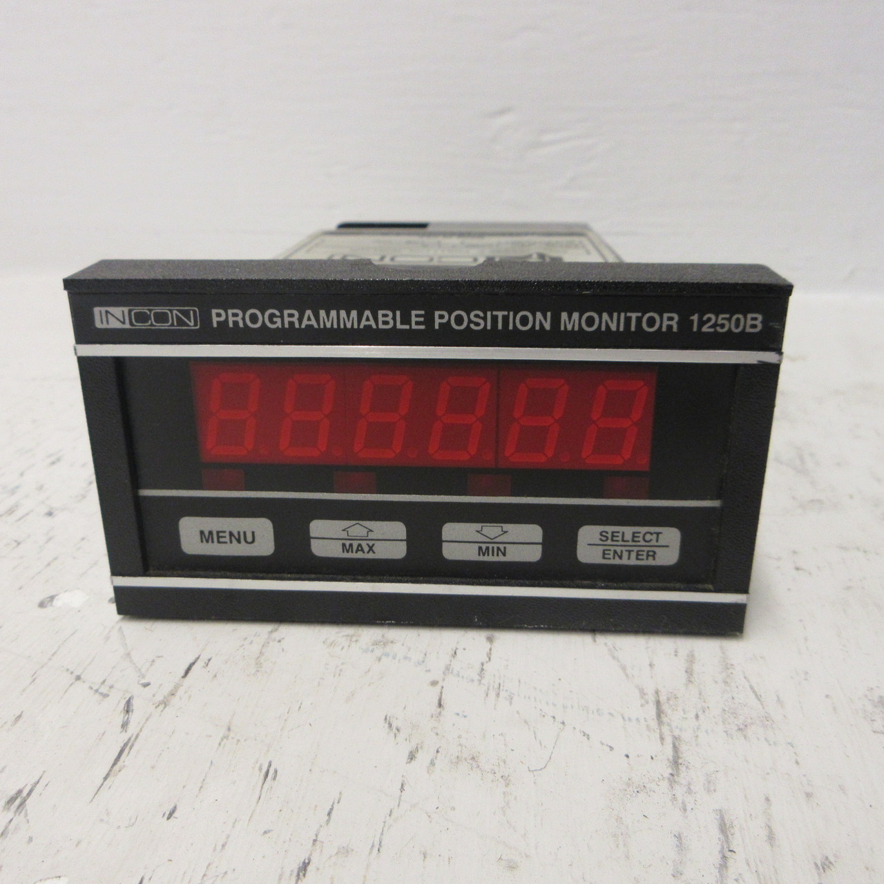 INCON 1250B-4-I-S Programmable Position Monitor 1250B In Con Panel Meter 120VAC (AH1182-2)