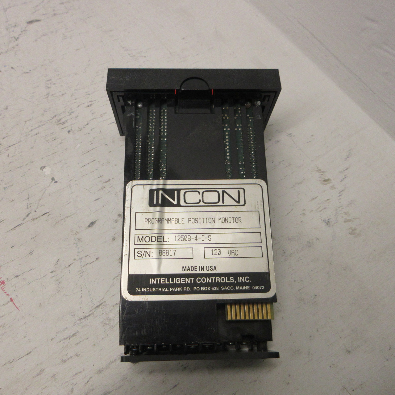 INCON 1250B-4-I-S Programmable Position Monitor 1250B In Con Panel Meter 120VAC (AH1182-2)