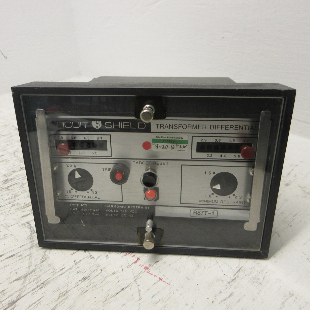 ABB 419T2441 Circuit Shield Transformer Differential Relay 87T Asea Brown Boveri (AH1186-4)