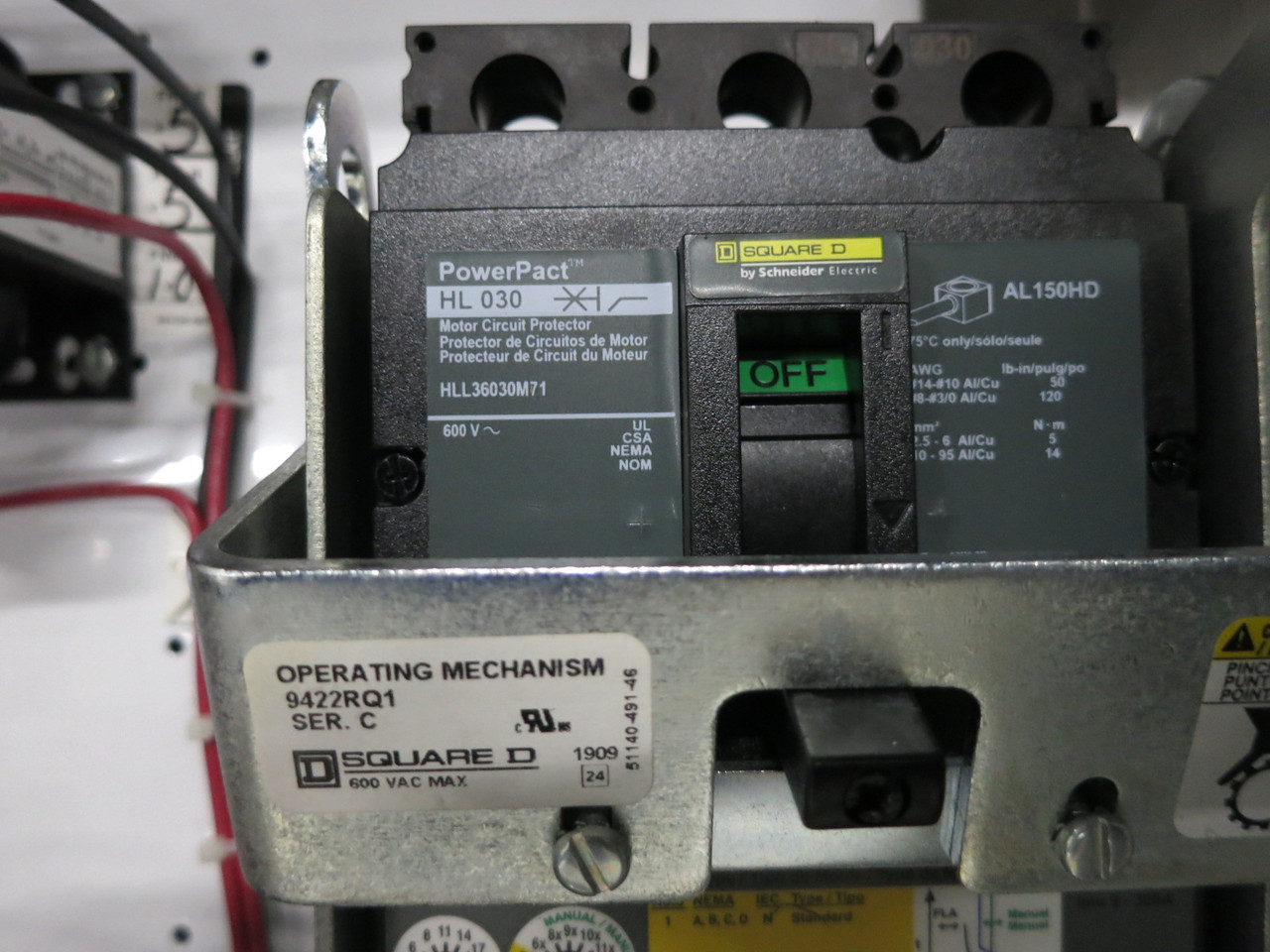 NEW Square D 30A Breaker Size 1 Reversing Starter Combo Box Stainless HLL 4/4X (DW8135-1)