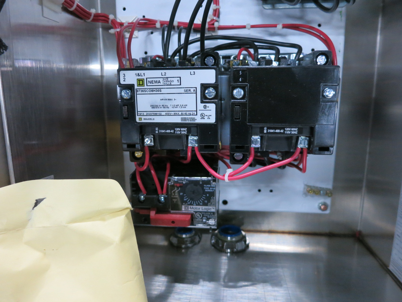 NEW Square D 30A Breaker Size 1 Reversing Starter Combo Box Stainless HLL 4/4X (DW8135-1)