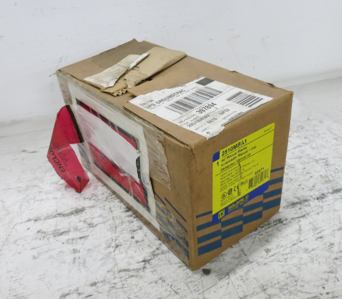 NEW Square D 2510MBA1 Enclosed AC Manual Starter Size M-0 1PH 2510MBO1 Type 12 (DW8140-2)