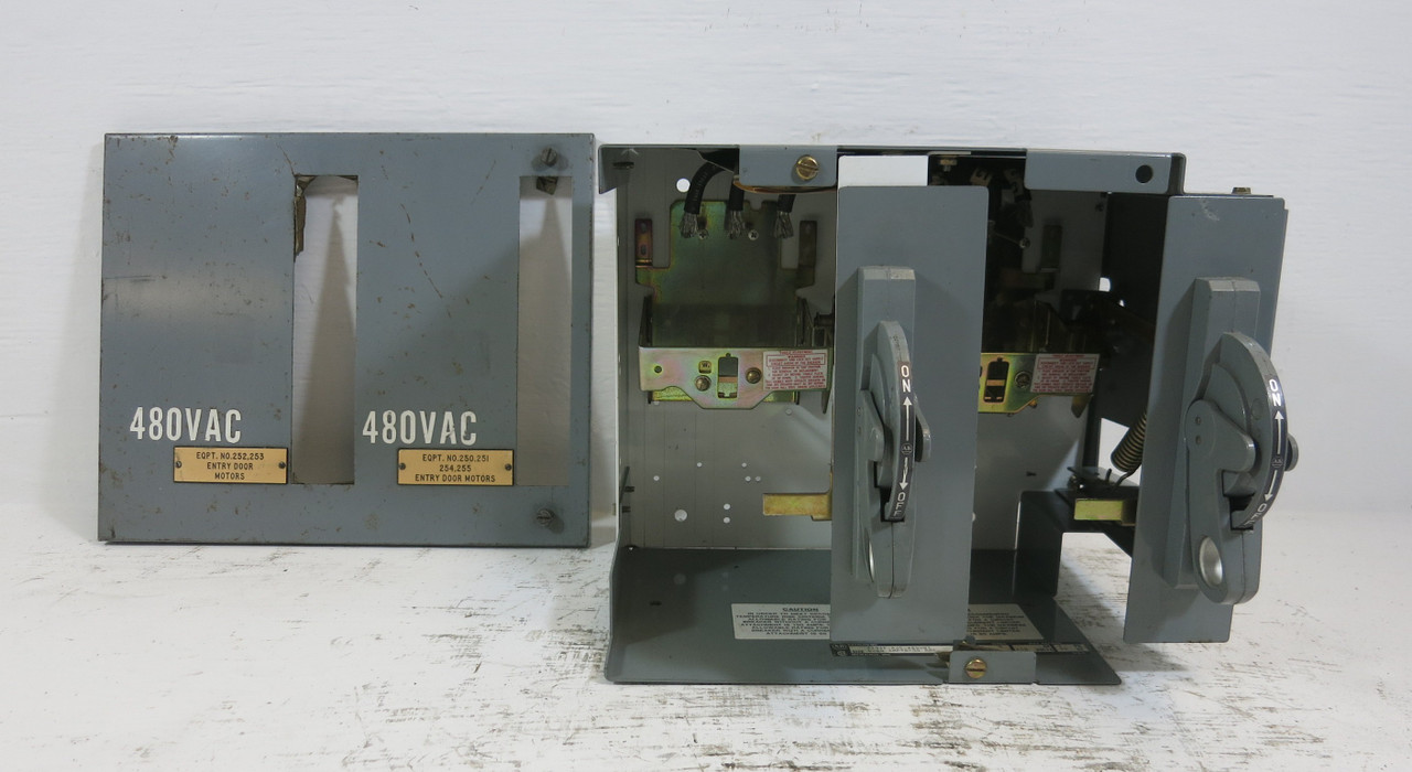 Allen Bradley 2100 Centerline 100 Amp 12" Dual Breaker Feeder MCC Bucket 100A (BJ1081-1)